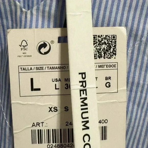 Zara Premium Collection Bell Sleeve Blouse Size Large - Picture 6 of 7